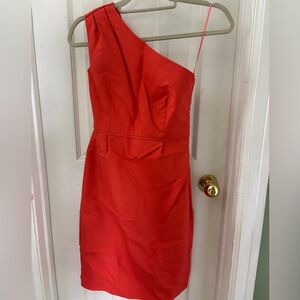 J. Crew Vibrant Red Dress